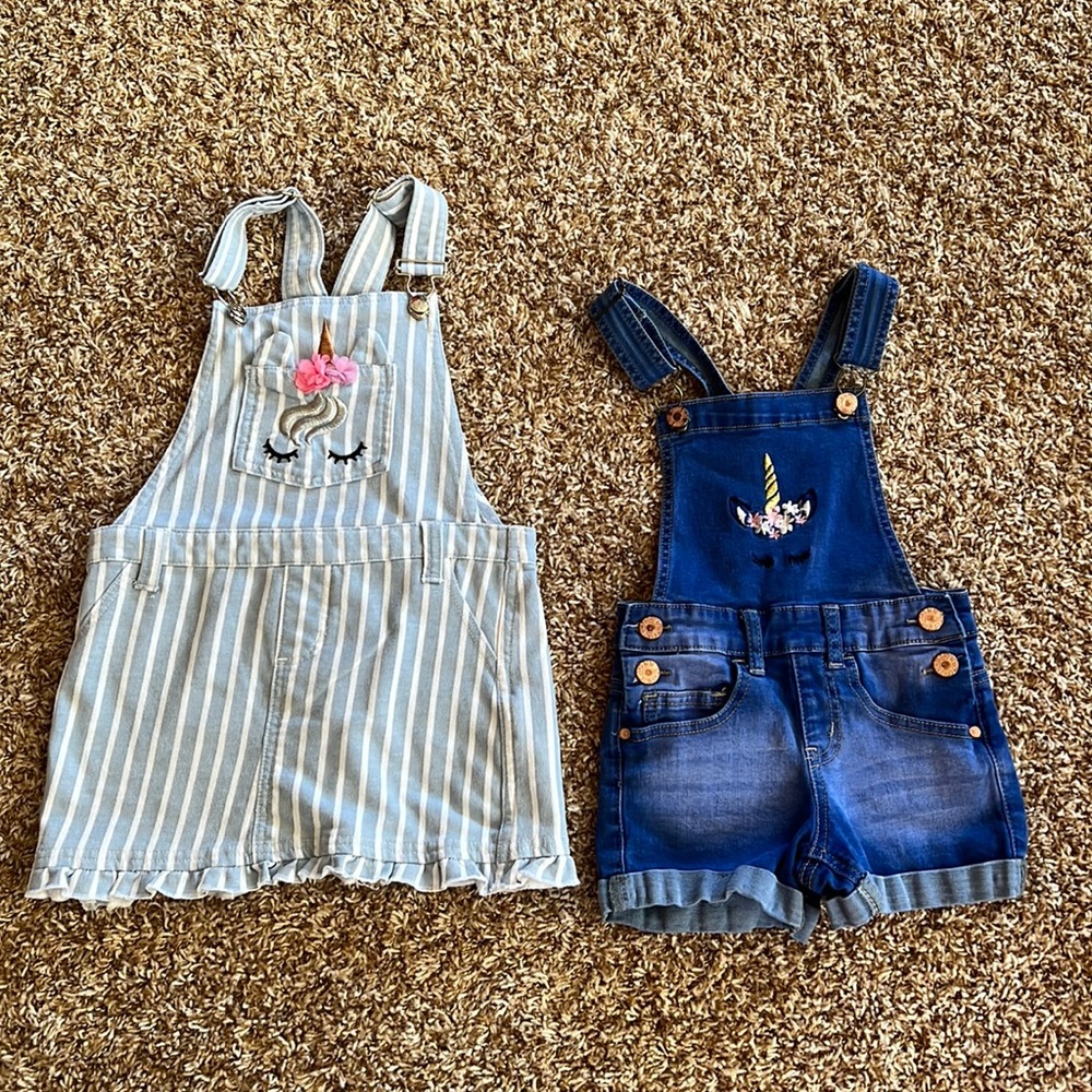 Denim Skirt/short Overalls